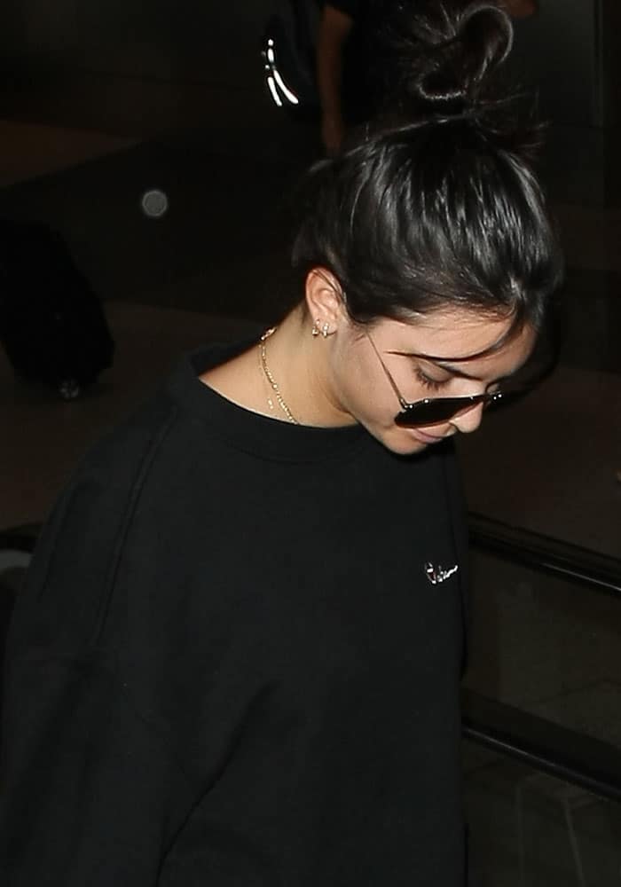 Kendall Jenner's embroidered Vetements oversized sweatshirt