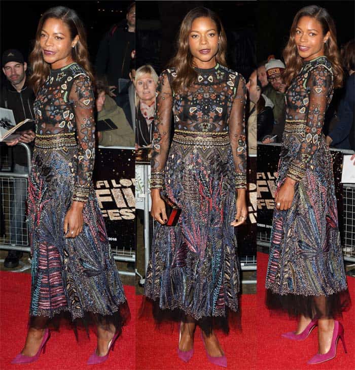 Naomie Harris consistently stands out as a celebrity who fearlessly explores a wide array of shoe styles