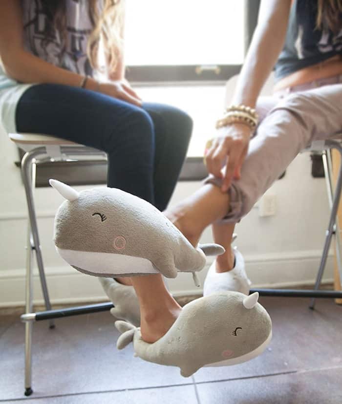 Narwhal USB Heated Footwarmers Slippers