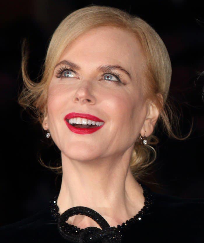Nicole Kidman wears delicate diamond drop earrings sourced from Berganza