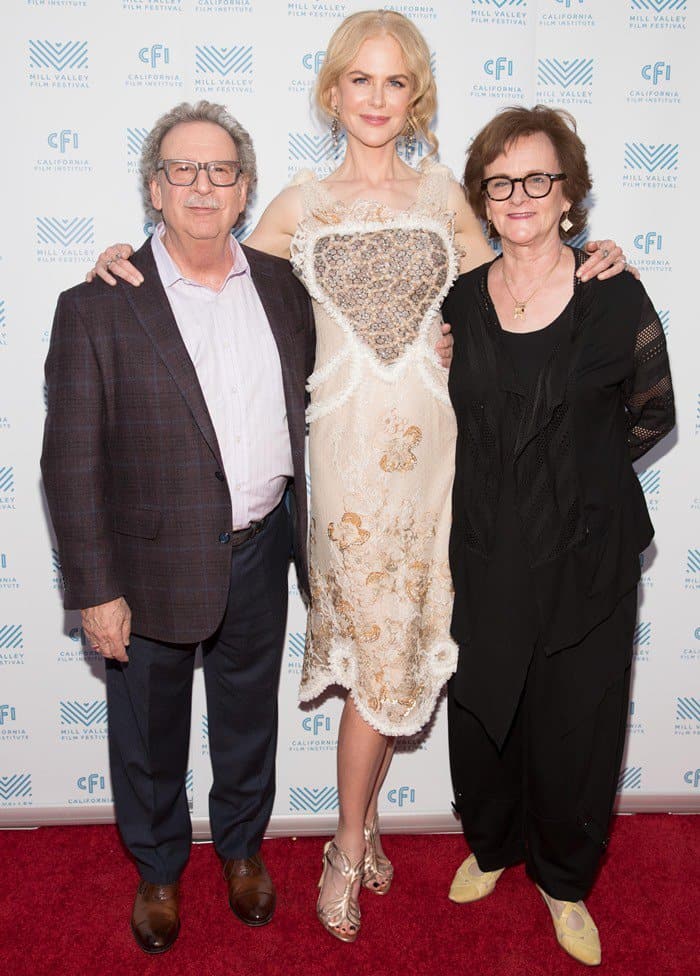 Mill Valley Film Festival Founder and Executive Director Mark Fishkin, Nicole Kidman, and Film Festival Head of Programming Zoe Elton