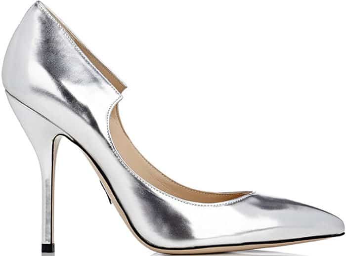 Silver Metallic Paul Andrew "Manhattan" Pumps