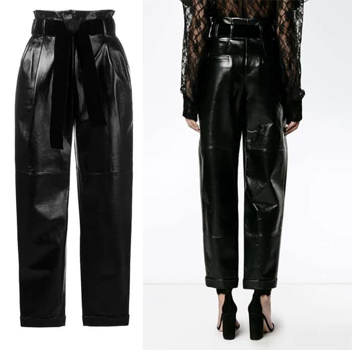 Philosophy Di Lorenzo Serafini belted high-waist trousers