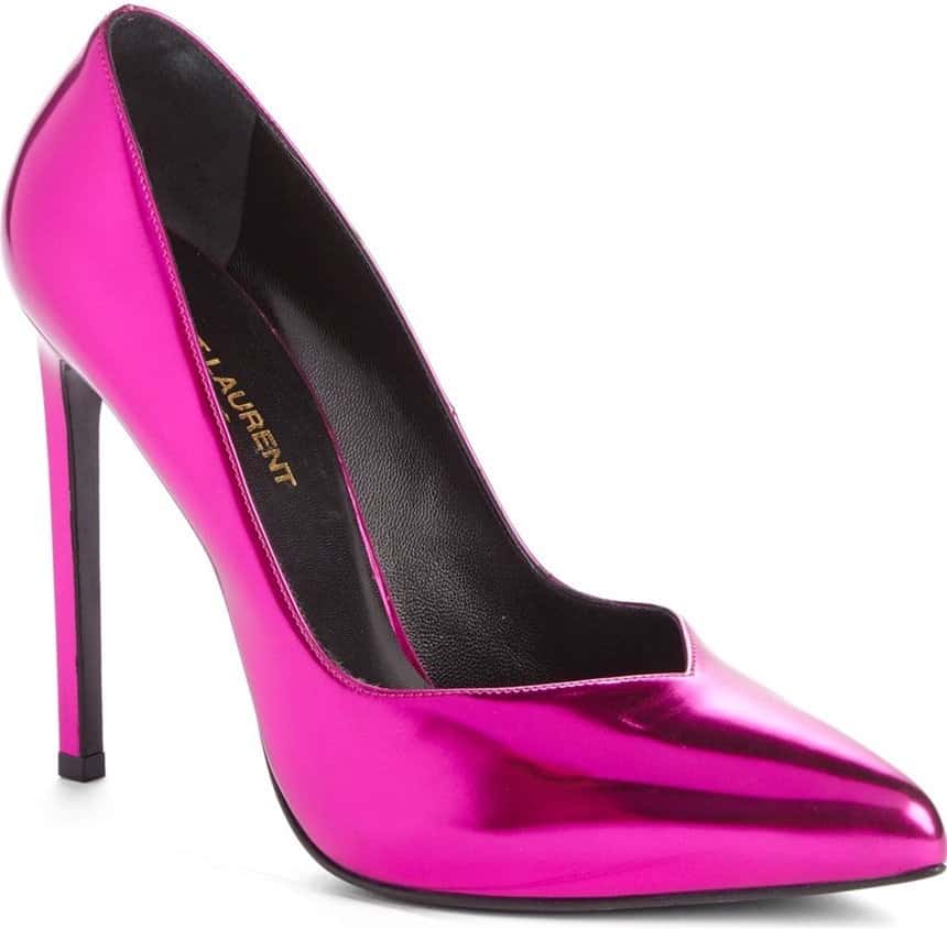 Fuchsia Saint Laurent "Skinny" Pumps