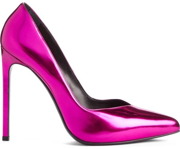 Fuchsia Saint Laurent "Skinny" Pumps