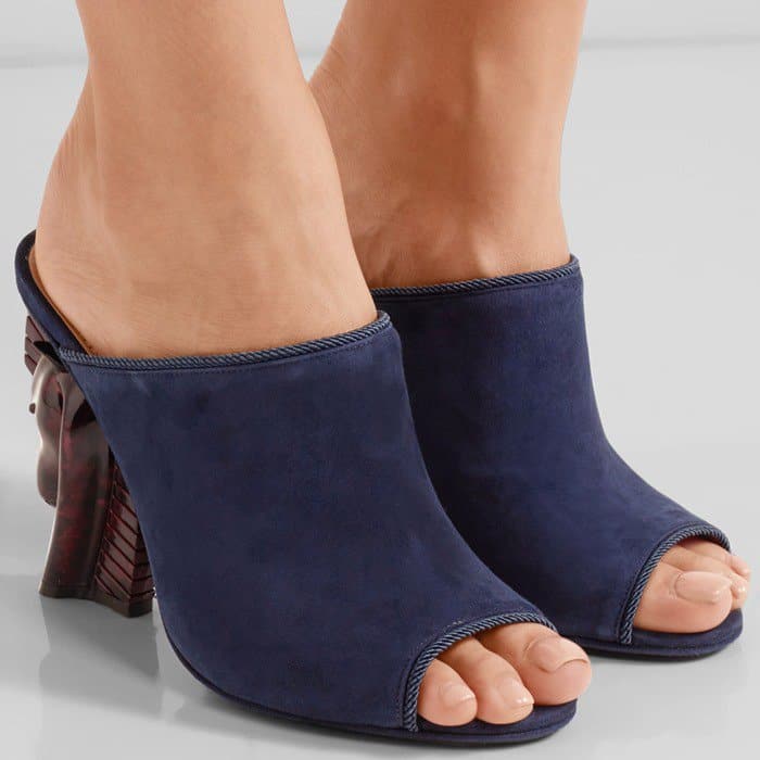 Tory Burch 'Barton' Suede Mules