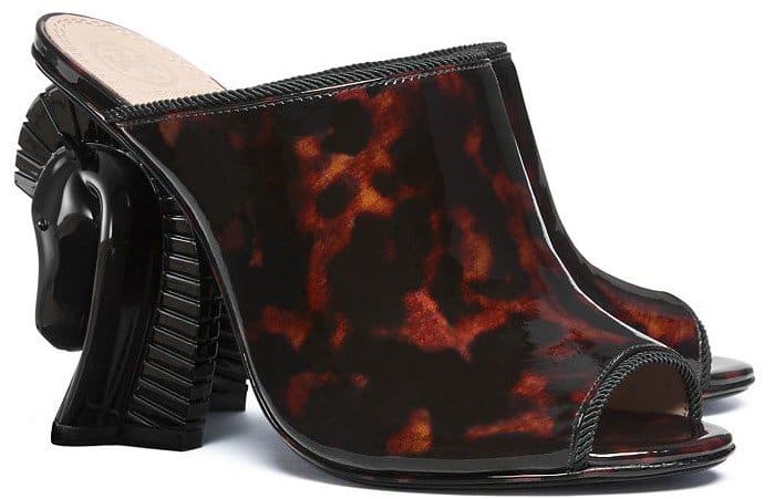 Tory Burch Multicolor 'Barton' Horse-Heel Mules