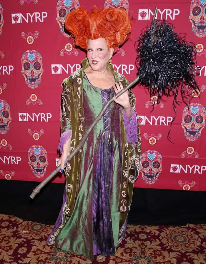 Bette Midler at the 2016 Hulaween Bash to benefit the New York Restoration Project