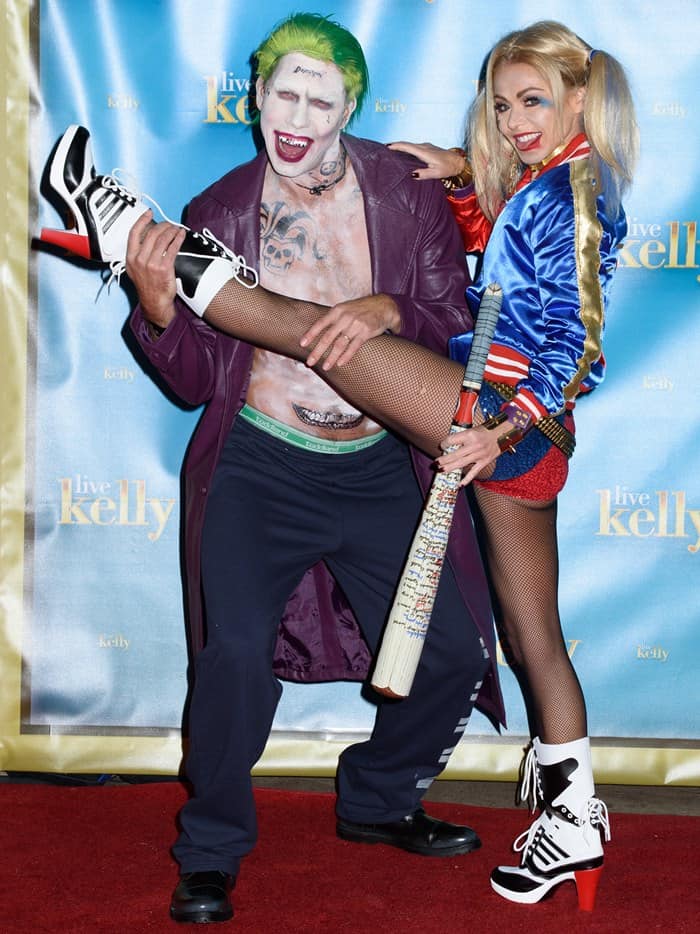 Kelly Ripa and Jerry O'Connell at Live with Kelly Halloween Extravaganza