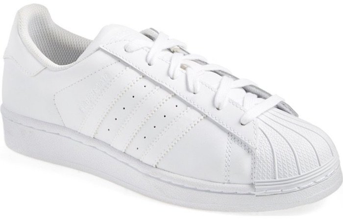 White Adidas "Superstar" Sneakers