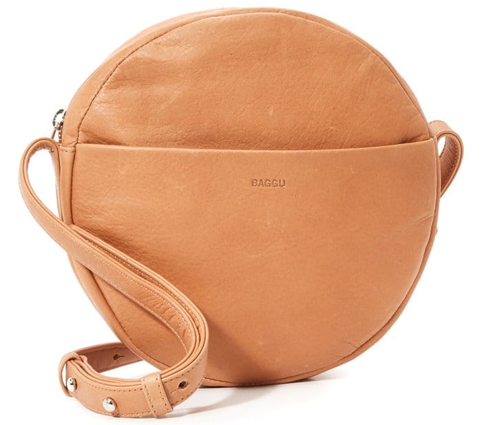 Baggu Circle Crossbody Bag in Saddle