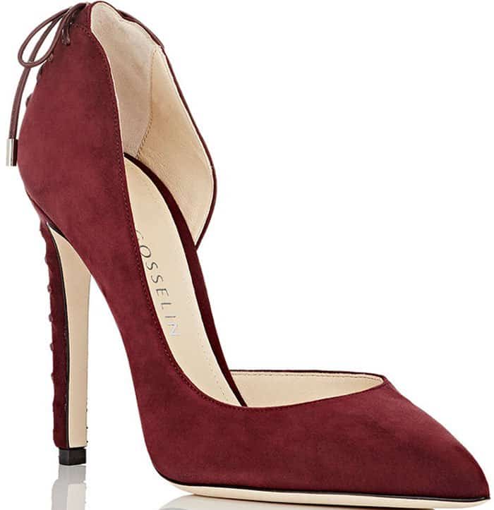 Chloe Gosselin "Enchysia" Suede Pumps Burgundy