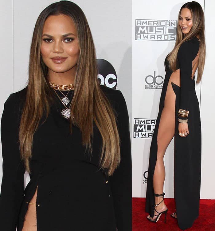 Chrissy Teigen suffered a serious wardrobe malfunction