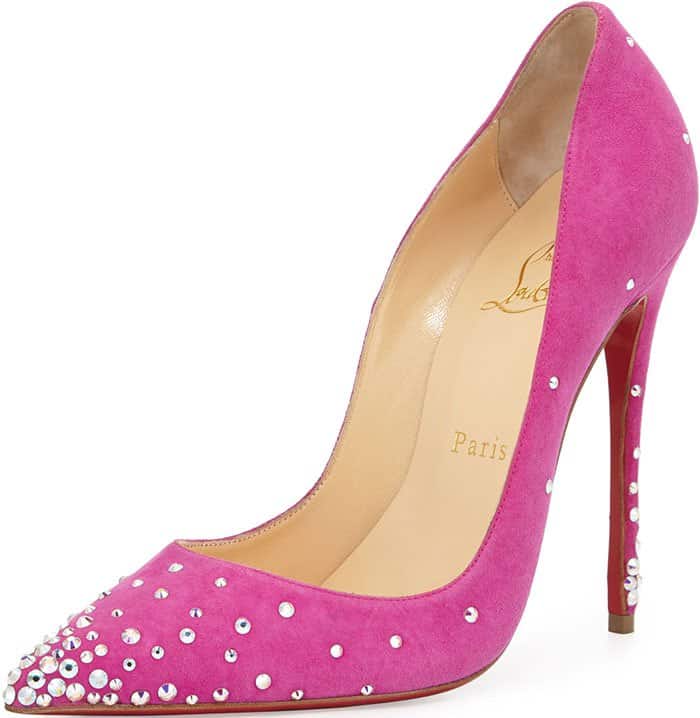 Christian Louboutin 'Degrastrass' Pumps in pink suede