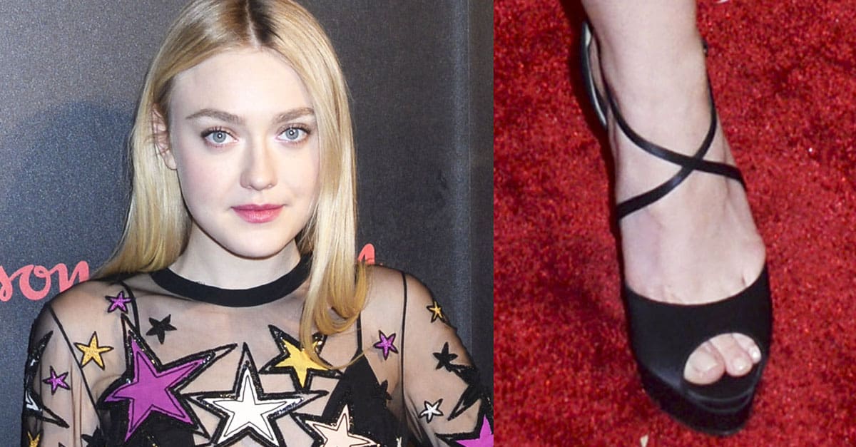Dakota Fanning Adds Height With Cross Me Stiletto Sandals