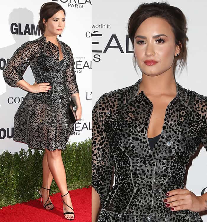 demi-lovato-zac-posen-sheer-embellished-dress