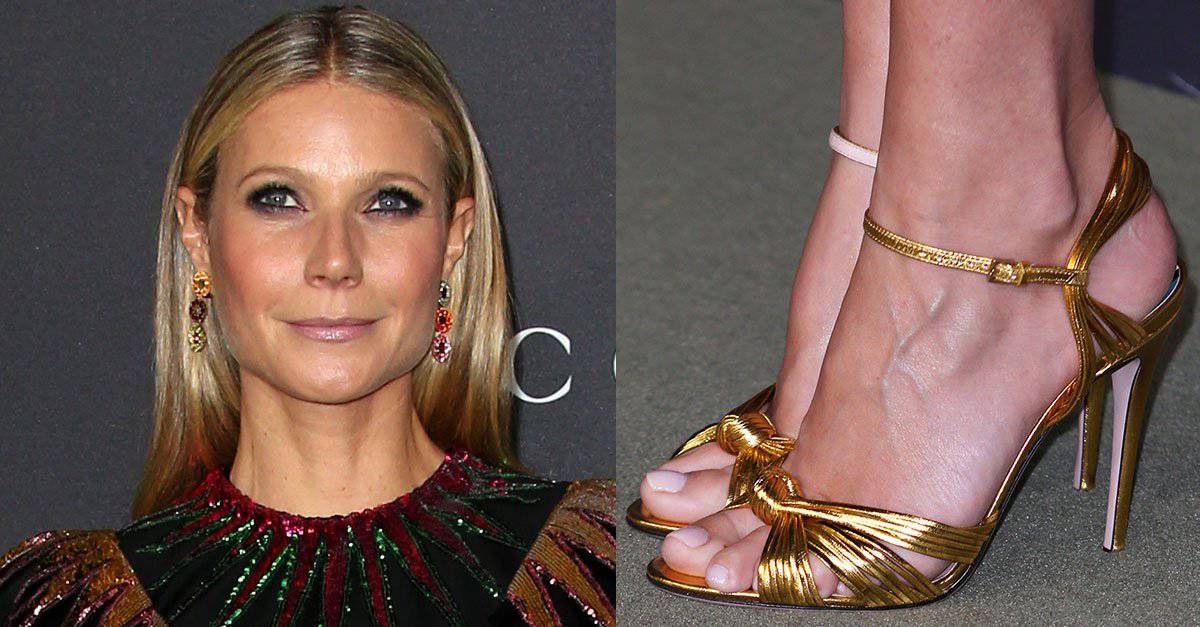 Gwyneth Paltrow in Festive Gucci LBD 