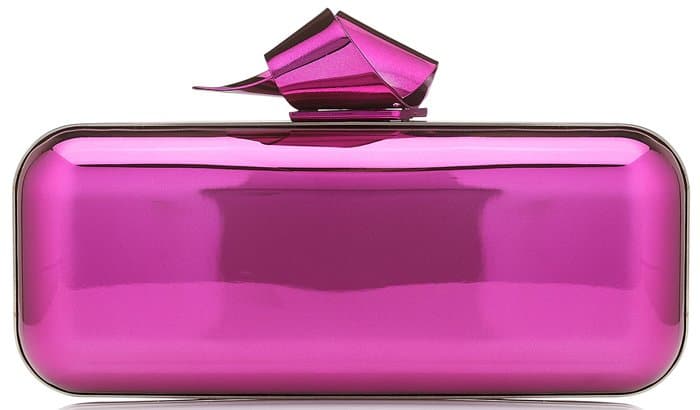 Jimmy Choo Cloud Tube Clutch in Dahlia