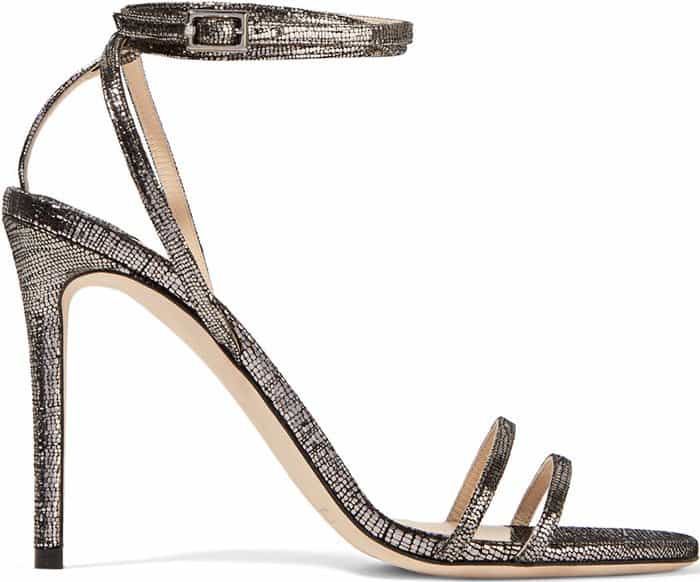 Jimmy Choo Tizzy Sandals Textured Leather