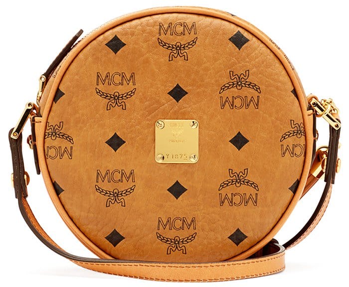 MCM 'Heritage Tambourine' Bag in Cognac