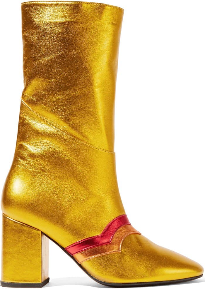 MR by Man Repeller 'I'm Here To Party' Metallic Leather Boots