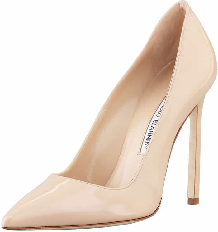 Manolo Blahnik "BB" Leather Pumps