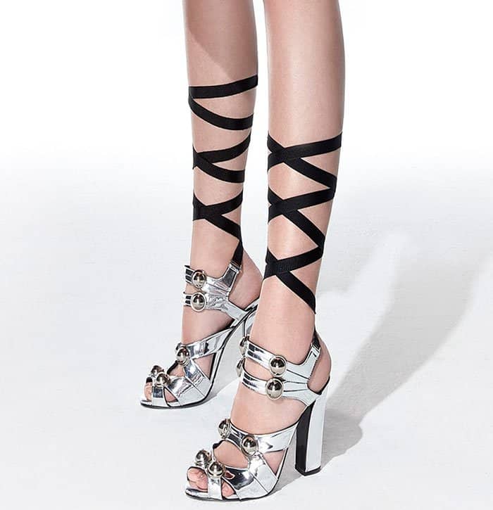 Milin Gemstone Chunky Heels