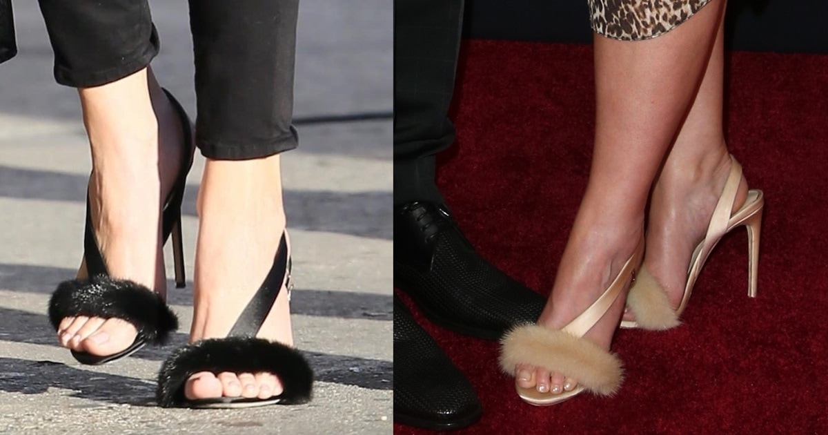olgana paris fur sandals