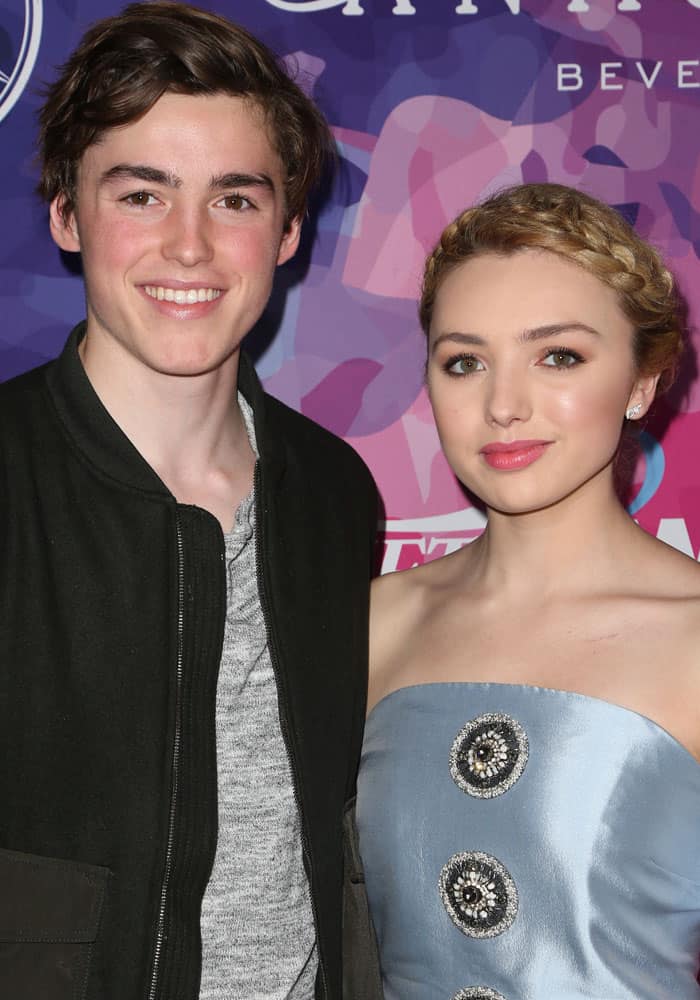 Peyton poses with her equally gorgeous brother, Spencer List