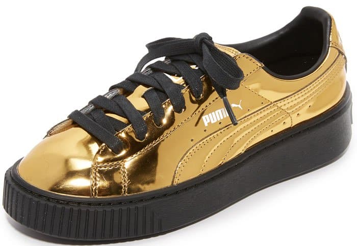 Gold Puma by Rihanna Creeper Sneakers