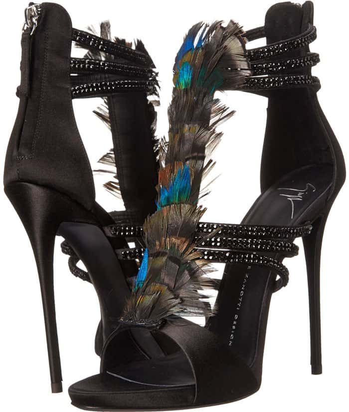 Giuseppe Zanotti Coline Feather Sandals