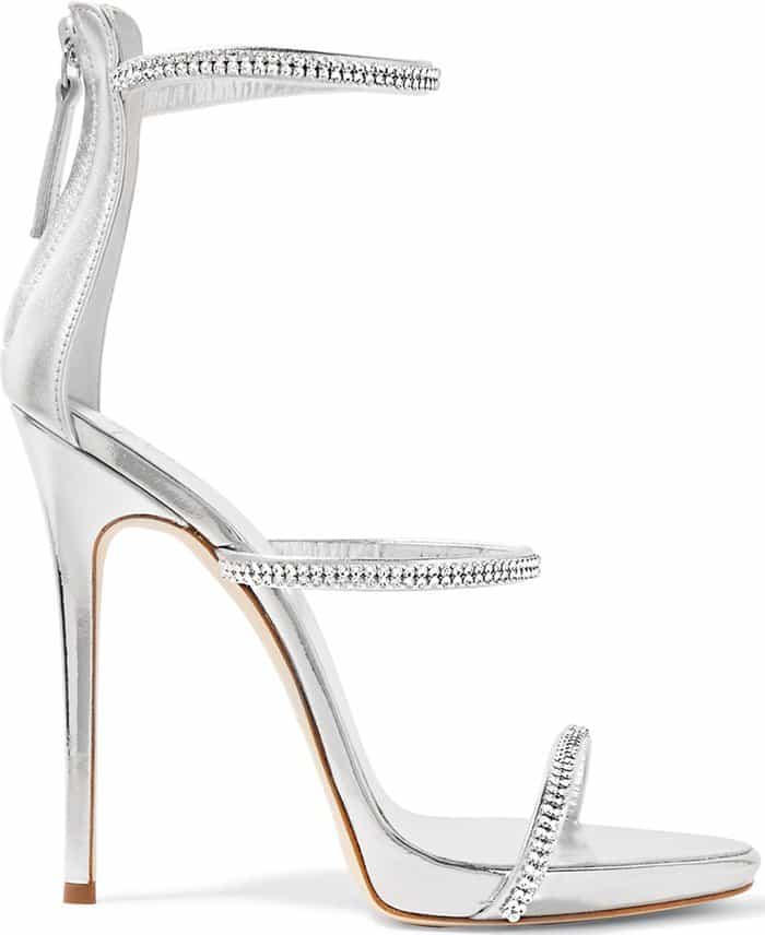 Giuseppe Zanotti 'Harmony Sparkle' Triple-Strap Sandals