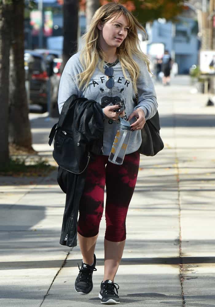 Hilary Duff with no makeup