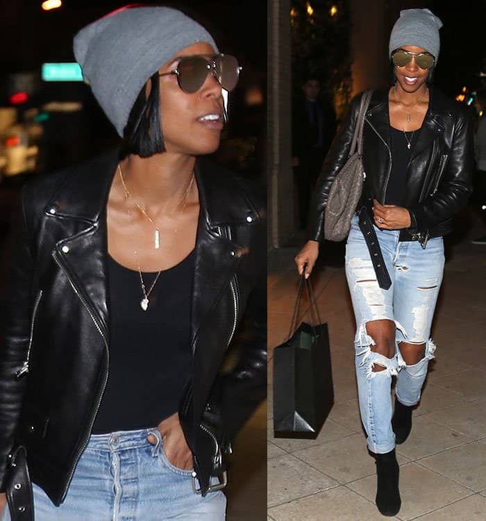 kelly-rowland-beanie-leather-jacket-distressed-jeans