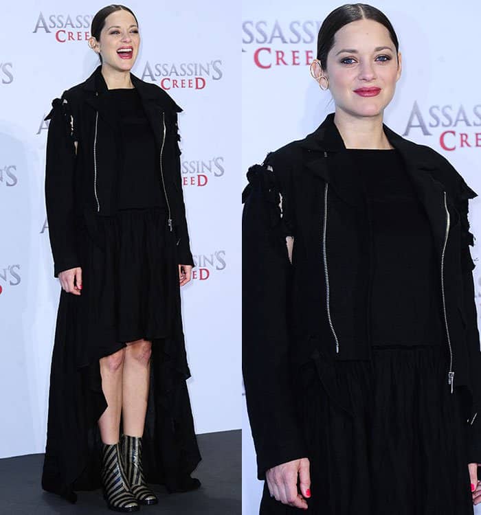 marion-cotillard-facetasm-jacket-black-dress