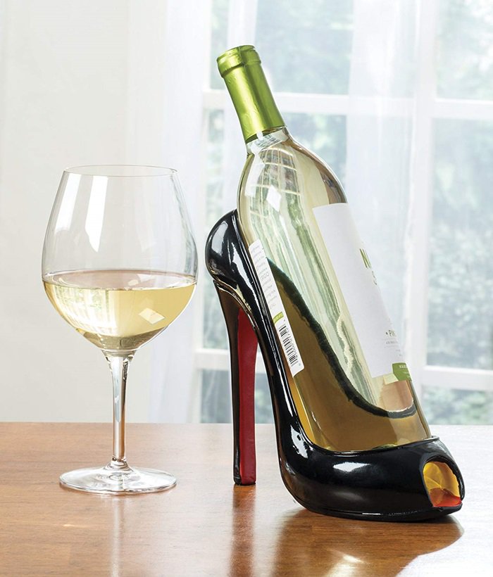 High Heel Shaped Funny Wine Bottle Holder Stand