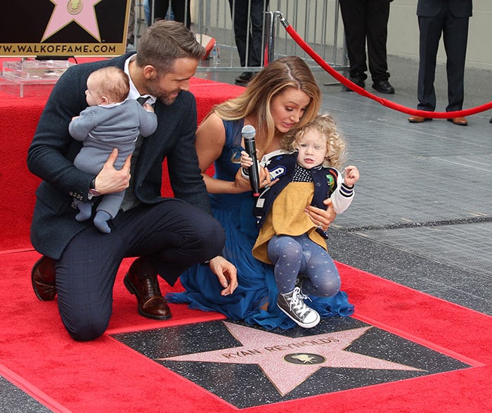 ryan-reynolds-blake-lively-kids-hollywood-walk-fame