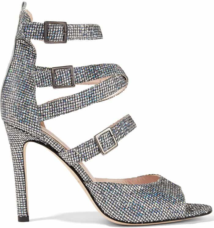SJP By Sarah Jessica Parker 'Fugue' Sandals Glittered Leather