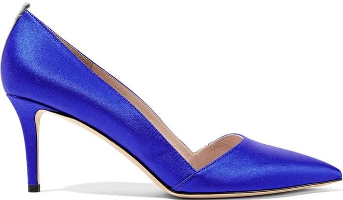 Blue Satin SJP by Sarah Jessica Parker "Rampling" Pumps