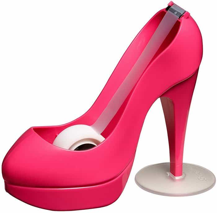 Pink Shoe Dispenser With Scotch Magic Tape