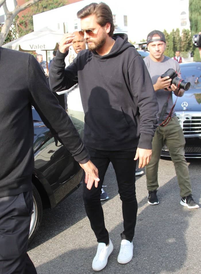 Scott Disick is out for lunch with Kourtney Kardashian on Tuesday at Il Pastaio in Hollywood