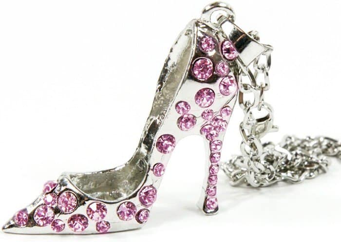 High Heel Shoe Rear Mirror Car Charms in Pink