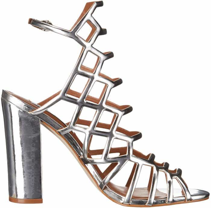 Steve Madden Skales Silver Cage Sandals