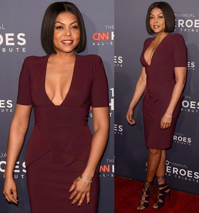 Taraji P. Henson at the 10th Annual CNN Heroes All-Star Tribute in New York City on December 11, 2016