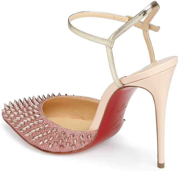 Christian Louboutin 'Baila' Spike Ankle Strap Pump