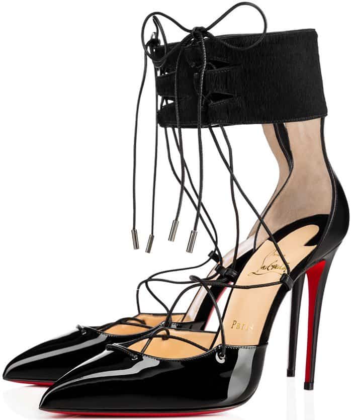 Sky-High 'Corsankle' Pointy-Toe Pumps by Christian Louboutin
