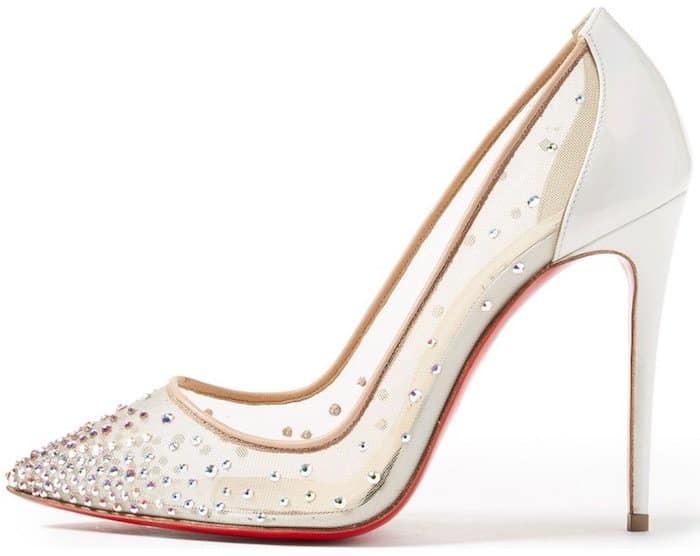 Christian Louboutin "Follies Strass" Pointy Toe Pump