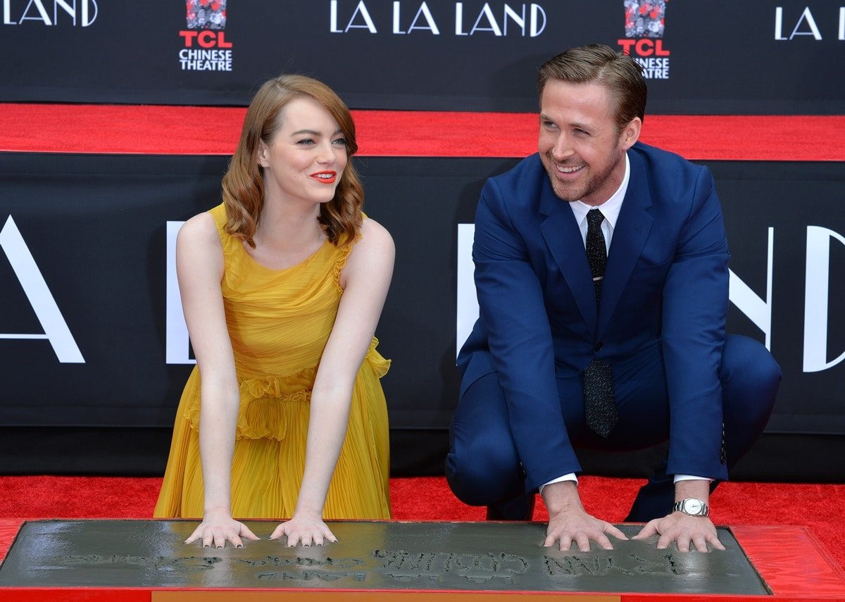 Emma Stone and Ryan Gosling won numerous awards for their performances in the 2016 musical romantic comedy-drama film La La Land