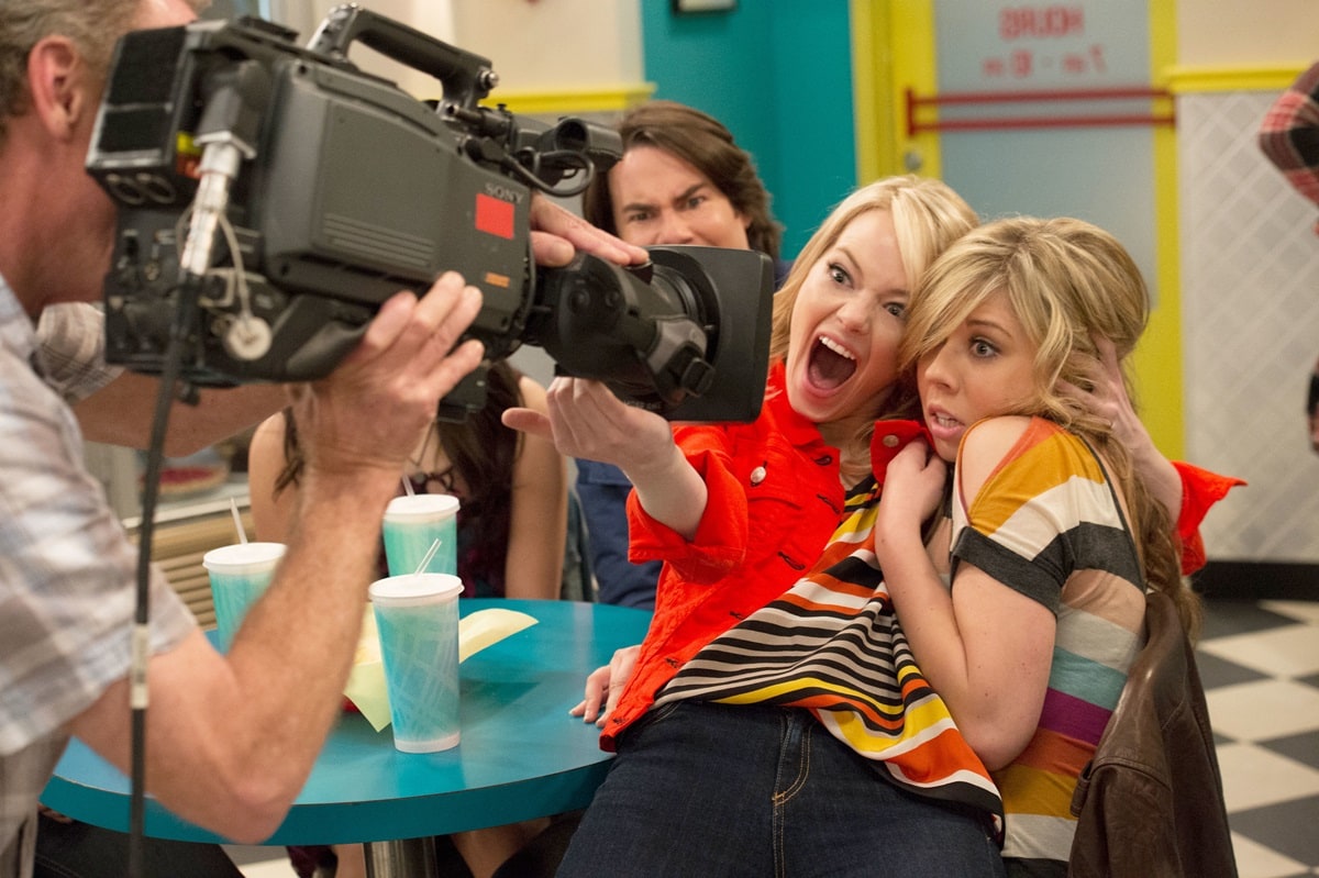 Jennette McCurdy played the tough-girl Sam Puckett, Jerry Trainor portrayed the creative and eccentric Spencer Shay, and Emma Stone made a guest appearance as a character named Heather on a 2012 episode of iCarly titled "iFind Spencer Friends"