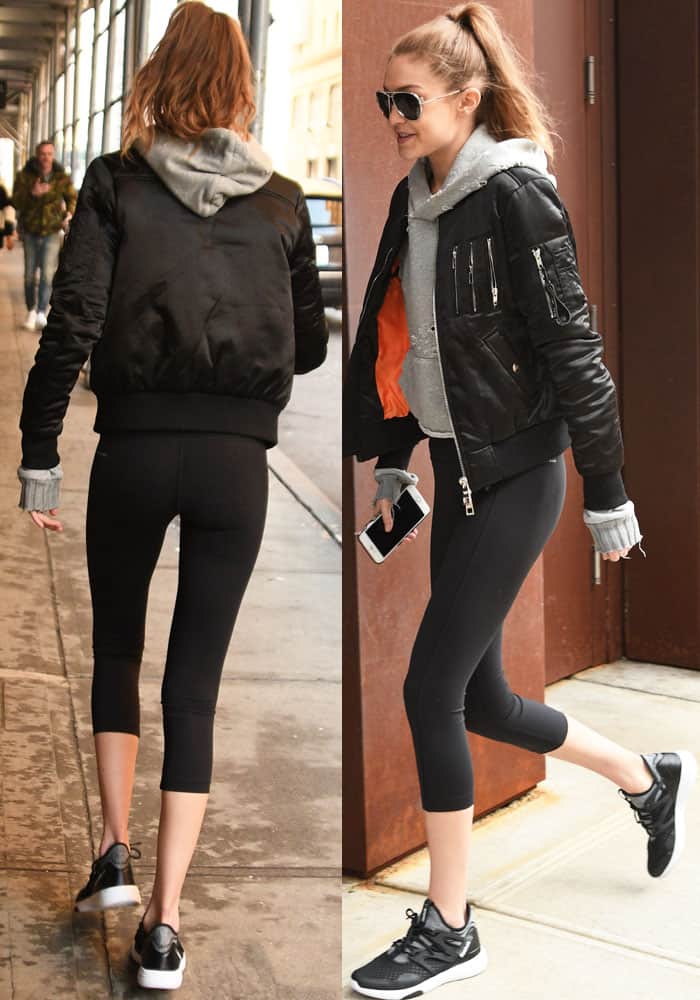 Gigi Hadid truly knows how to create a captivating outfit that combines comfort, trendiness, and high-end style